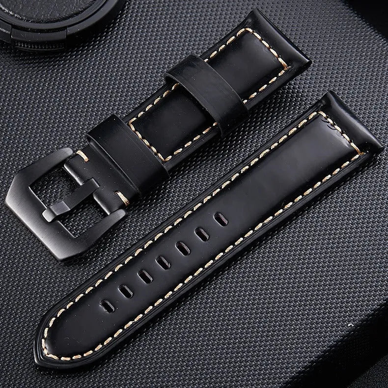 Stahlgear Zeus Glossy Leather Strap (Black)