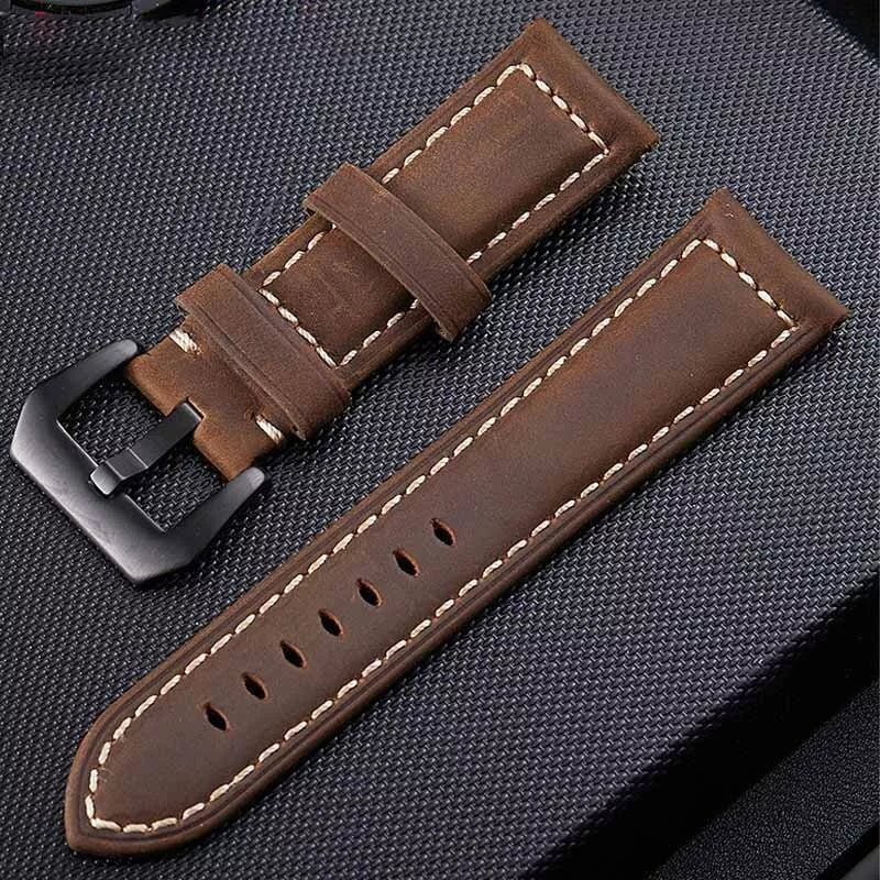 Bracelet cuir Garmin Venu X1 (café)