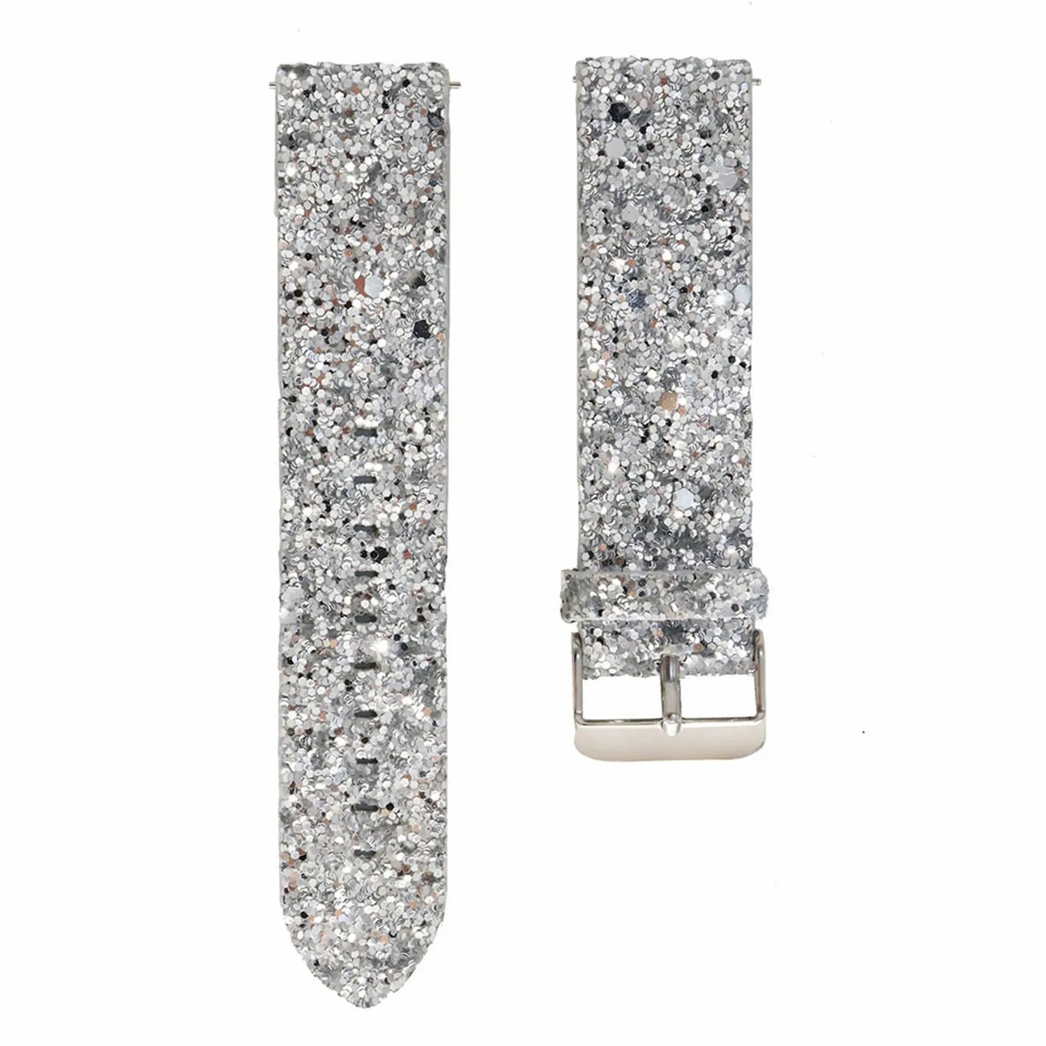 Bracelet cuir brillante Coros Apex 42mm (argent)