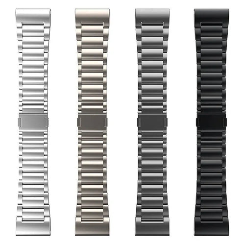 Magnetic Titanium Strap, graphite, laid flat, separate parts, direct top view