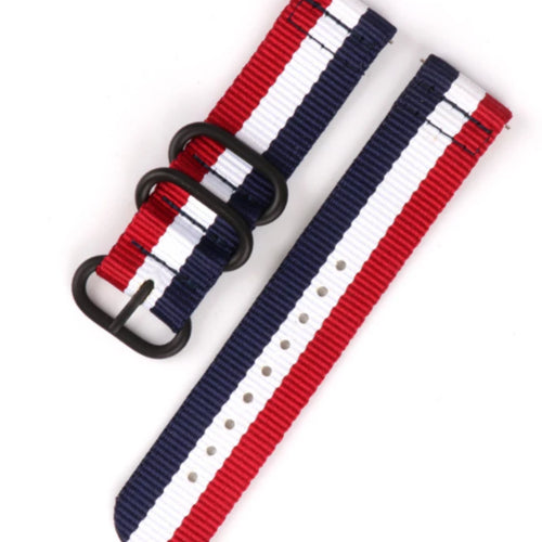 Nylon Buckle Strap, laid flat, separate parts, direct top view
