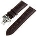 Bracelet cuir Samsung Galaxy Watch 4 Classic 42mm (marron foncé luxe)