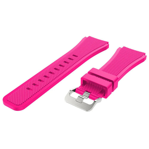 Gard Pro Health Smartwatch 2+ Twill Silicone Strap (Bright Pink)
