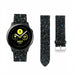 Bracelet cuir pailleté Samsung Galaxy Watch Active (noir)