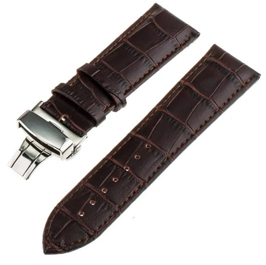 Bracelet cuir de luxe Amazfit Bip U (Pro) (marron foncé)