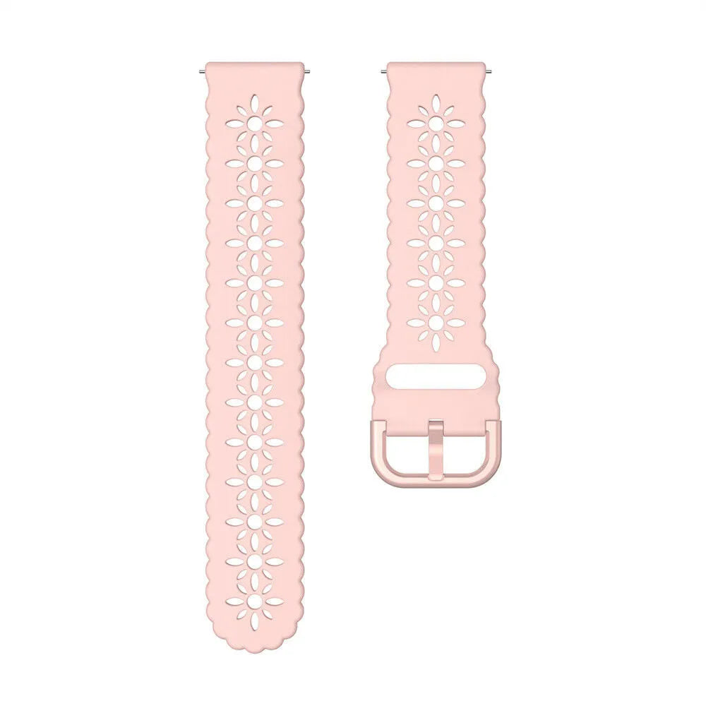 Bracelet de silicone avec relief Amazfit GTS 4 (rose)