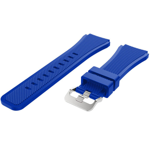 Bracelet silicone sergé Withings Steel HR Sport (bleu)
