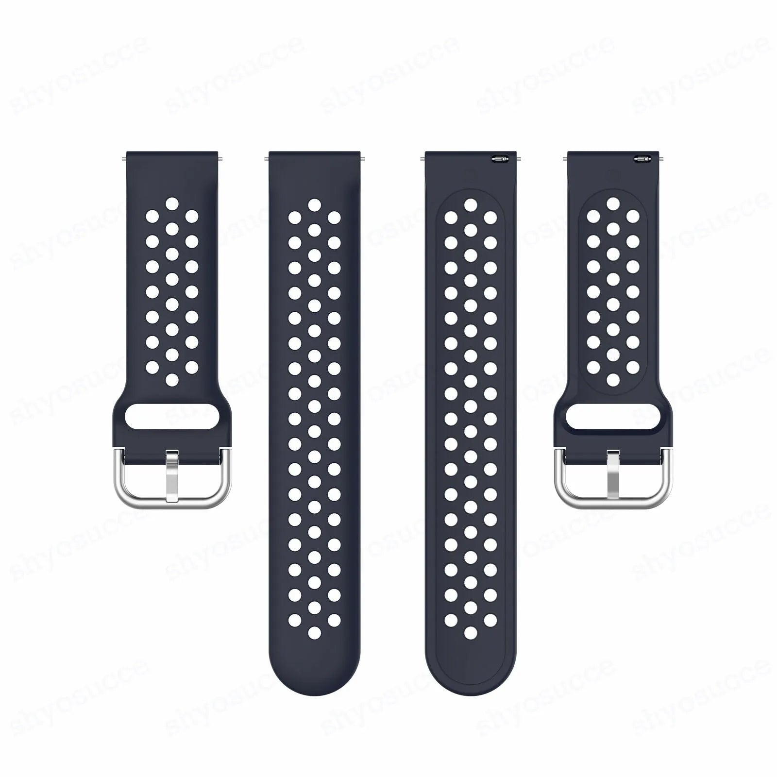 Bracelet silicone respirant Oppo Watch X3 (bleu foncé)