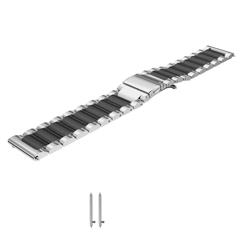 Bracelet acier Oppo Watch X2 Mini (argent/noir)