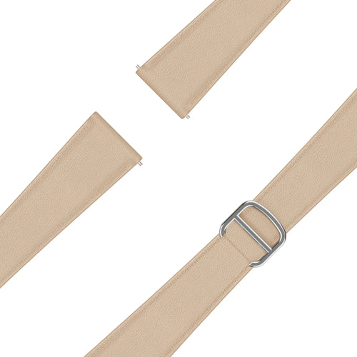 Bandz Bracelet cuir 'D-Type' Actyve Smartwatch 20mm (beige)