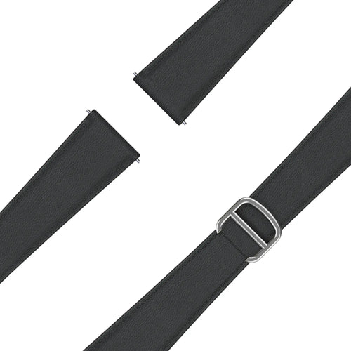 Bandz Amazfit Cheetah 2 Pro Leather Strap 'D-Type' (Black)