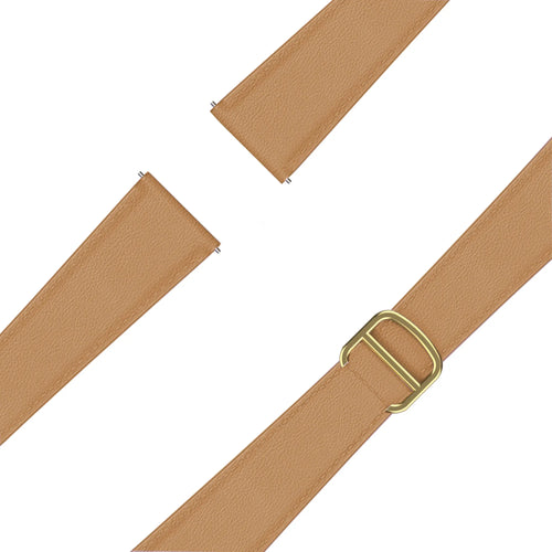 Bandz Amazfit Cheetah 2 Pro Leather Strap 'D-Type' (Milk Tea)