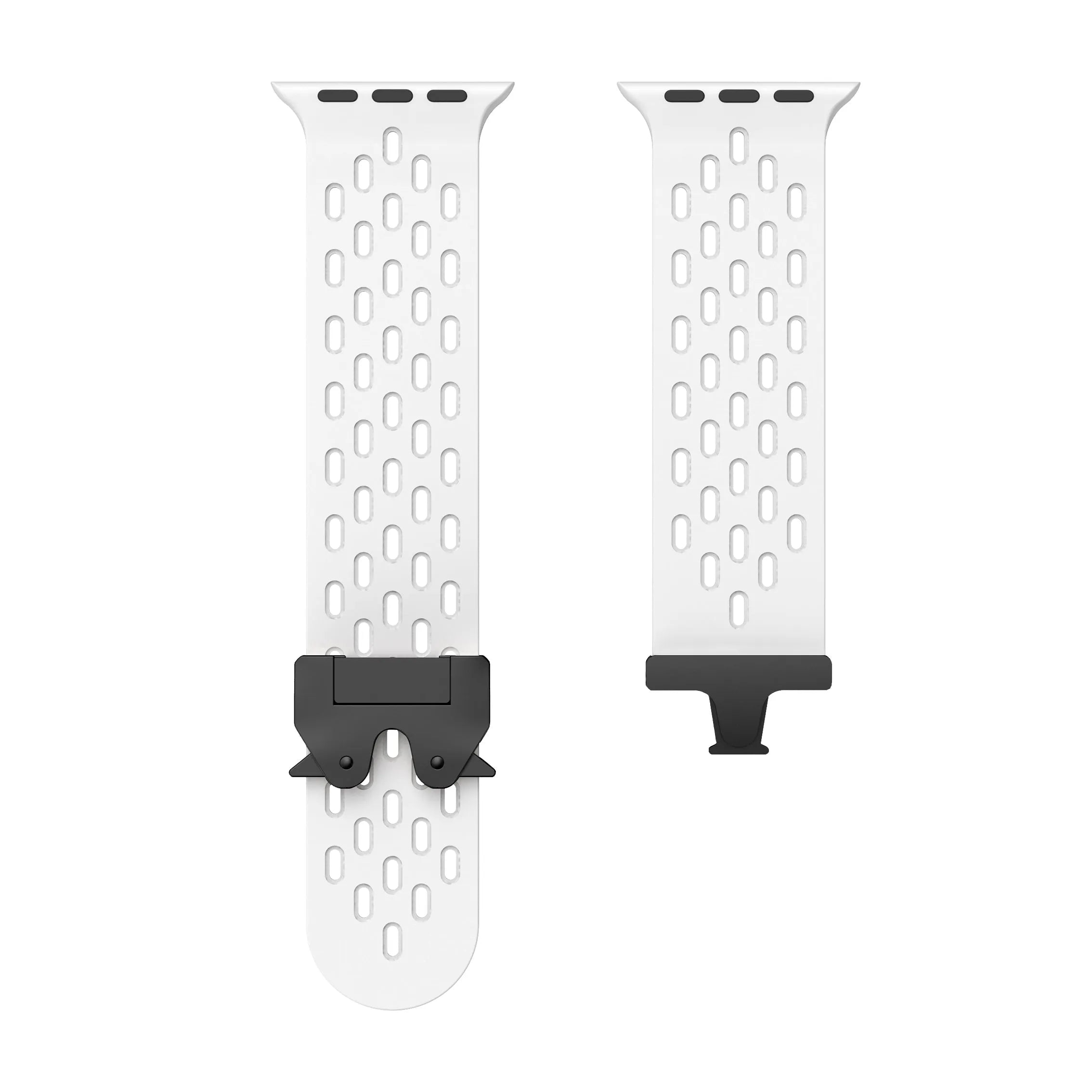 Bracelet silicone air avec P-buckle pour Apple Watch (blanc)