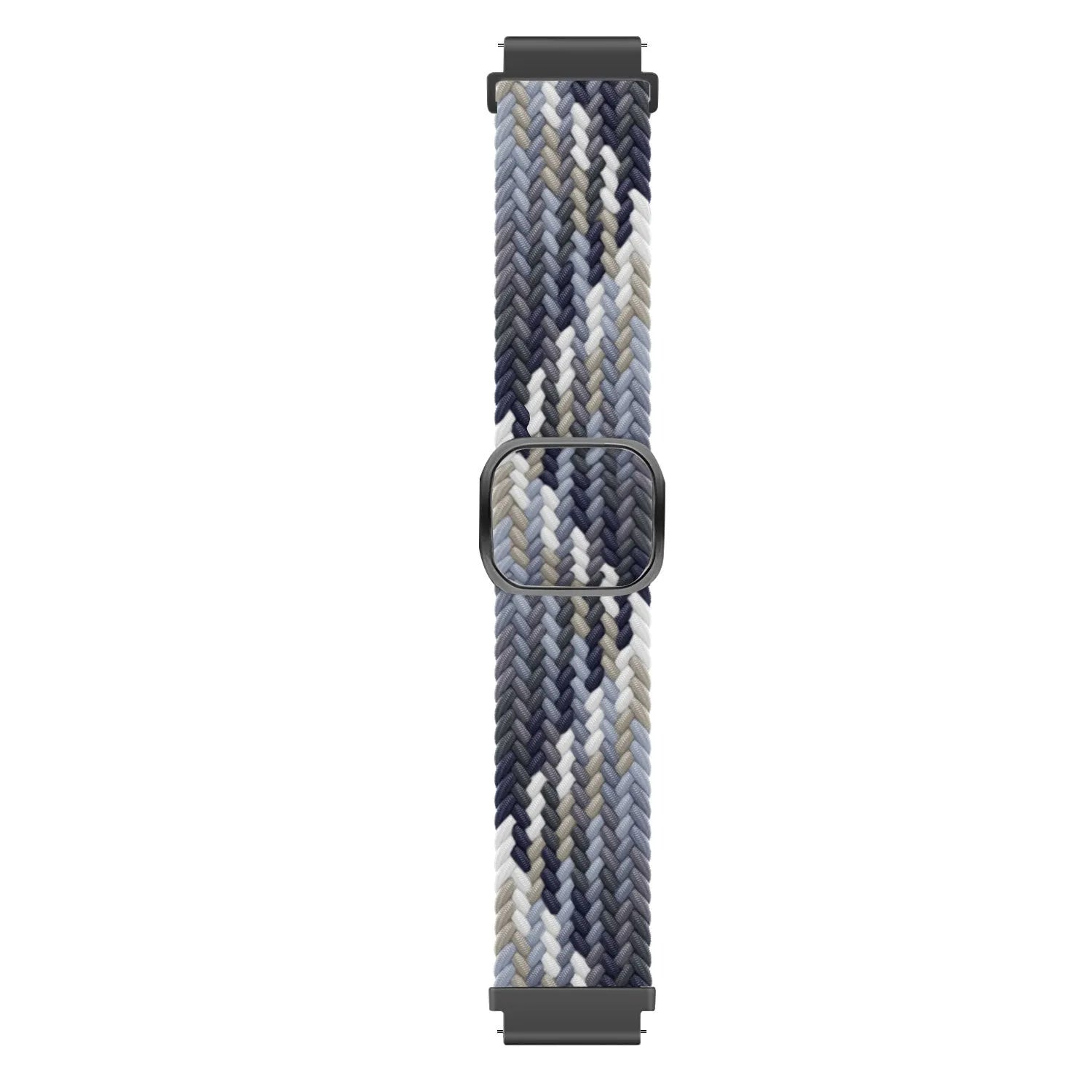 Amazfit Bip U (Pro) Adjustable Braided Strap (Black/White)