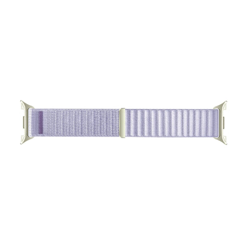 Wave Nylon Strap, light purple, laid flat, joined, direct top view
