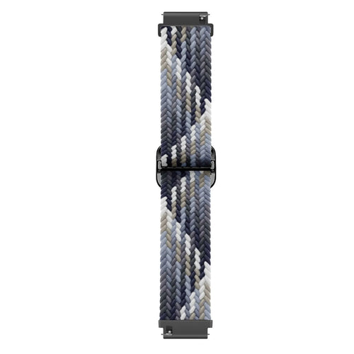 Nylon Adjustable Braided Strap, laid flat, joined, direct top view