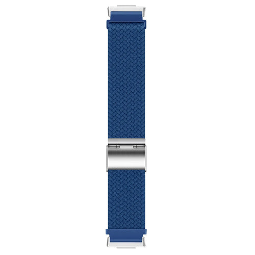 Nylon Adjustable Braided Strap, blue, laid flat, joined, direct top view