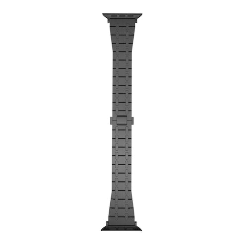 Royal Steel Strap, black, laid flat, joined, direct top view
