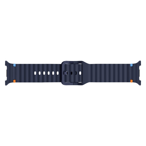 Bracelet silicone ondulé Samsung Galaxy Watch 9 - 40mm (bleu foncé)