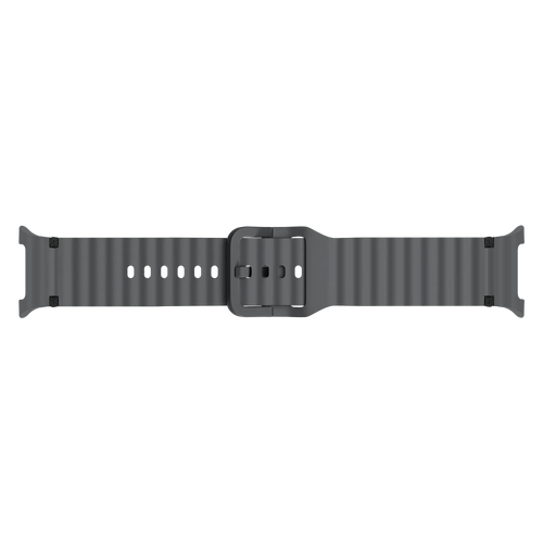 Samsung Galaxy Watch 8 Classic Wave Silicone Strap (Dark Grey)