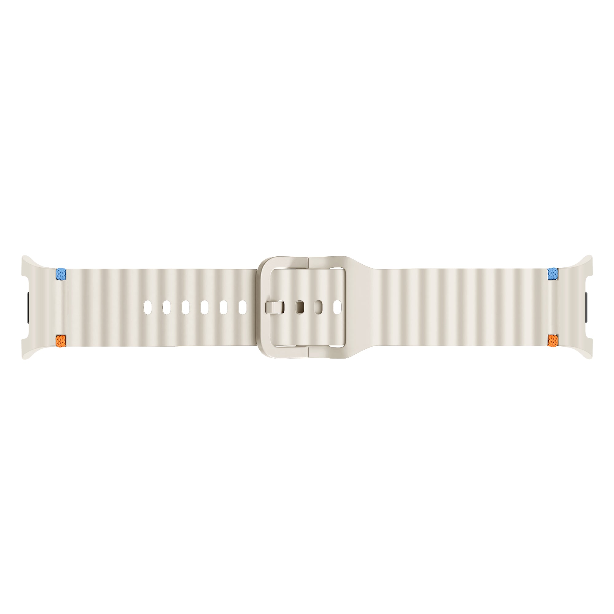 Bracelet silicone ondulé Samsung Galaxy Watch 9 - 40mm (lumière stellaire)