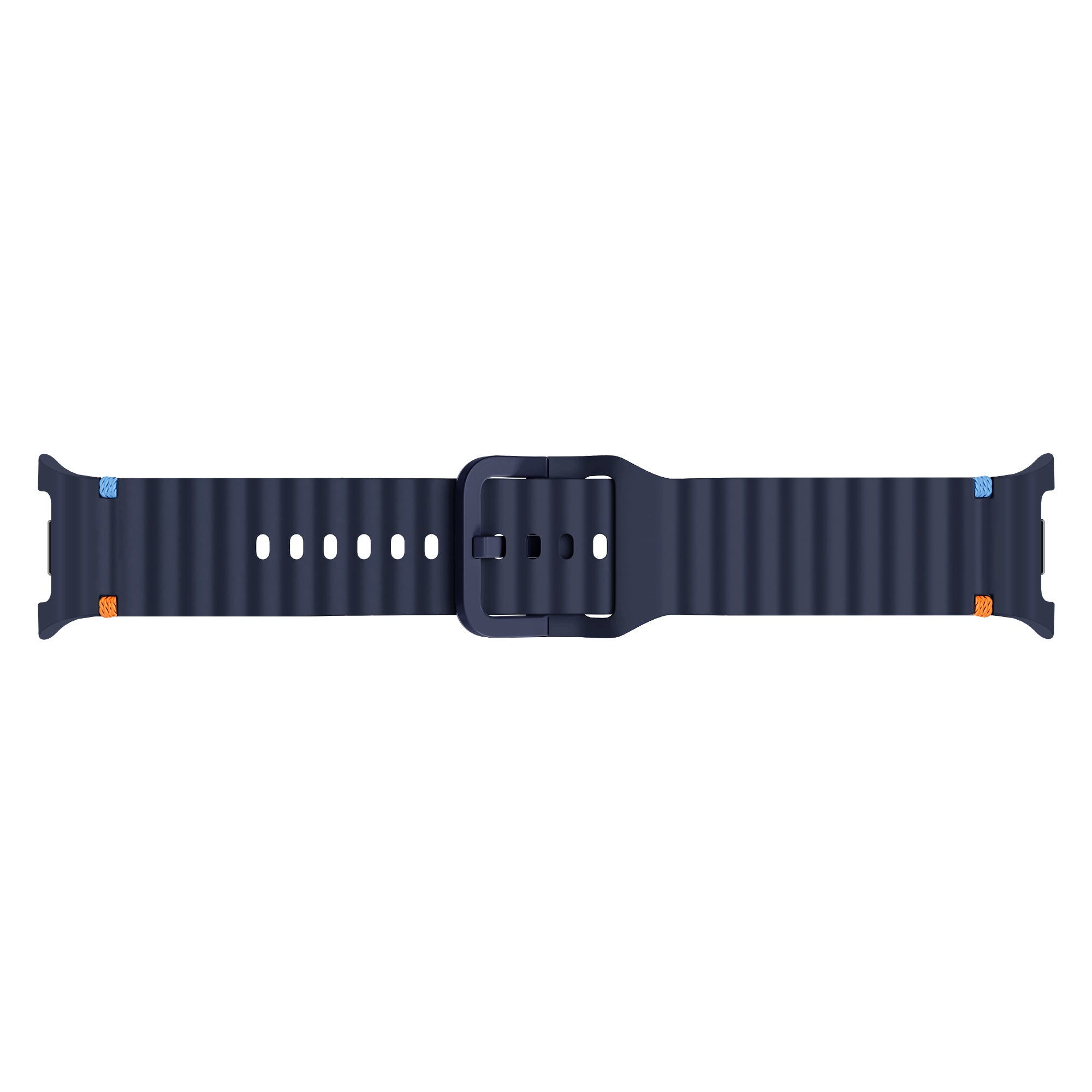 Bracelet silicone Wave Samsung Galaxy Watch 8 - 44mm (bleu foncé)