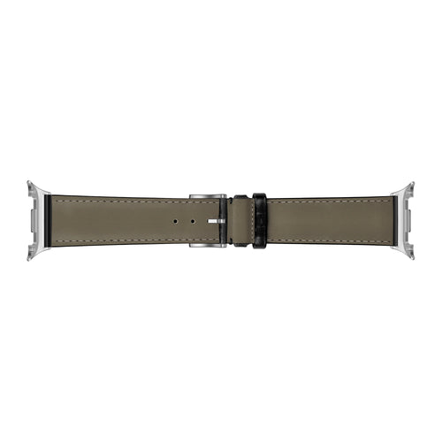 Bracelet cuir à effet crocodile Samsung Galaxy Watch 9 - 44mm (noir)