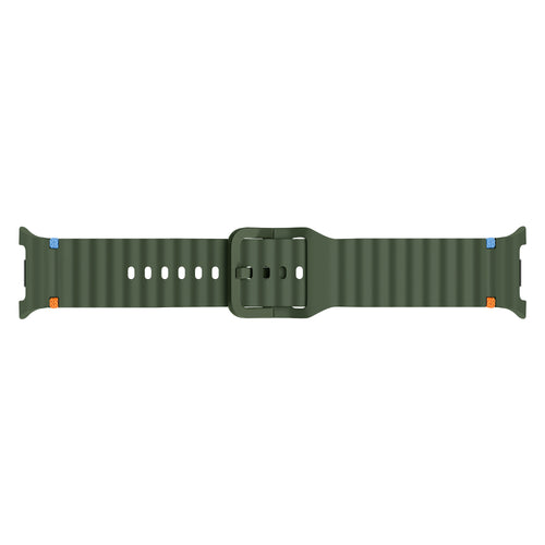 Samsung Galaxy Watch 8 Classic Wave Silicone Strap (Army Green)