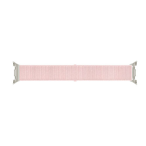 Nylon Strap, light pink, laid flat, joined, direct top view