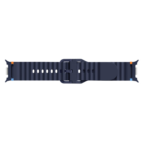 Bracelet silicone ondulé Samsung Galaxy Watch 9 - 40mm (bleu foncé)