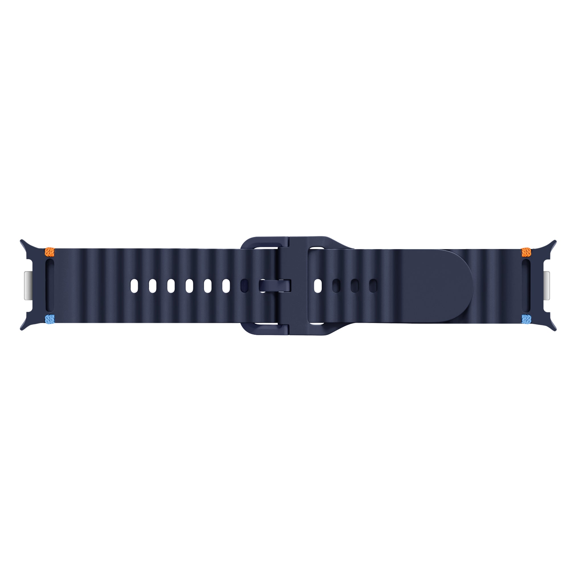 Bracelet silicone Wave Samsung Galaxy Watch 8 - 44mm (bleu foncé)