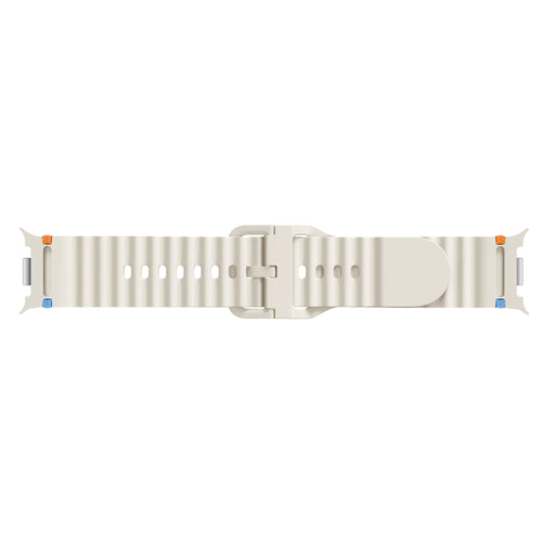 Samsung Galaxy Watch 8 - 40mm Wave Silicone Strap (Starlight)