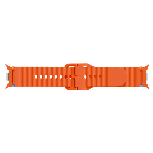 Samsung Galaxy Watch 8 - 40mm Wave Silicone Strap (Orange)
