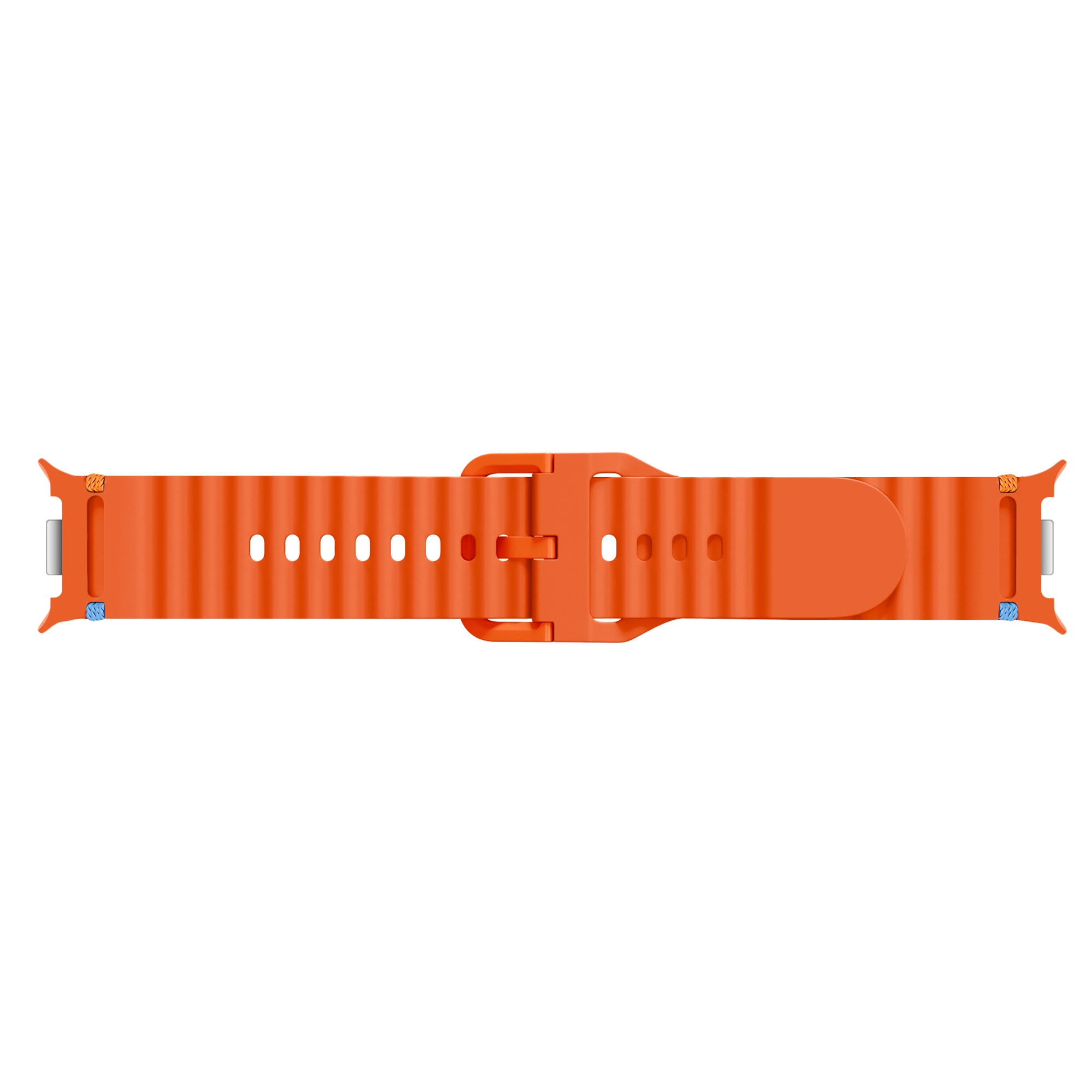 Bracelet silicone ondulé Samsung Galaxy Watch 9 - 40mm (orange)