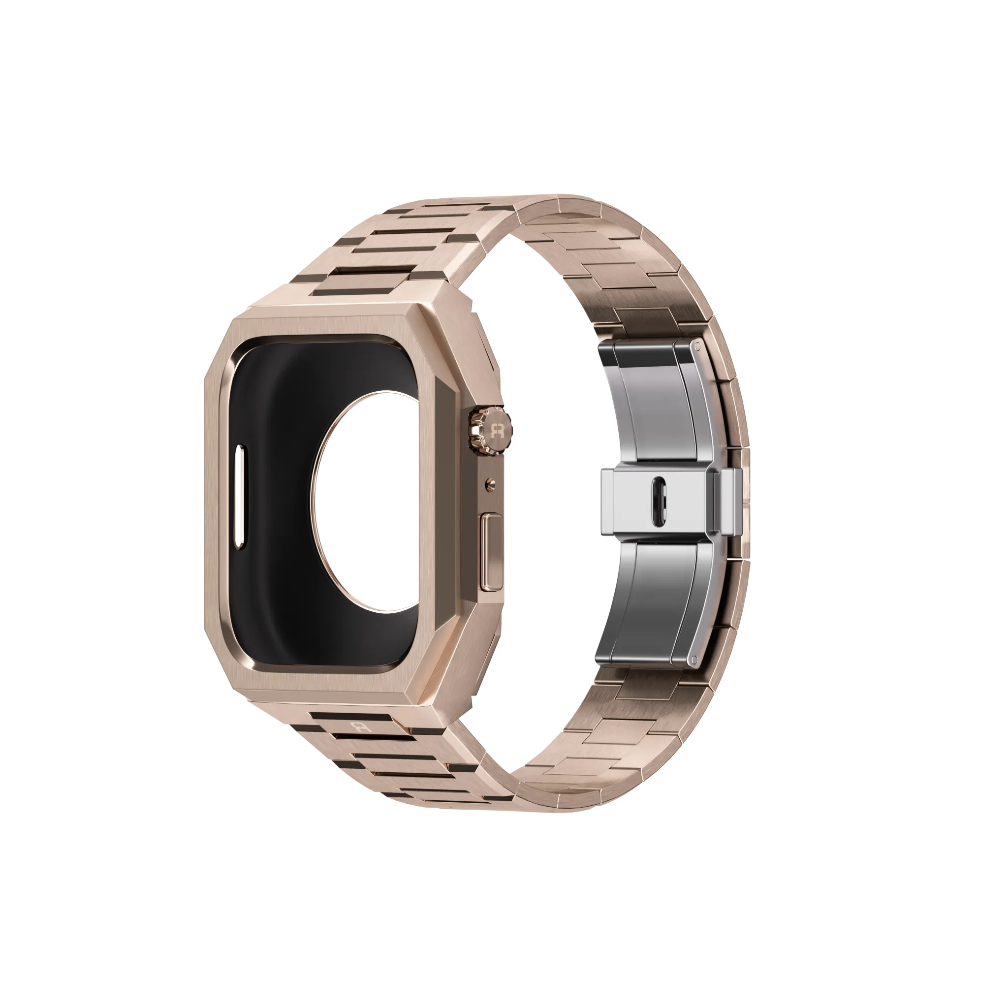 Reqior Boîtier avec bracelet en acier 'Nautilus' Apple Watch 45mm (rose or)
