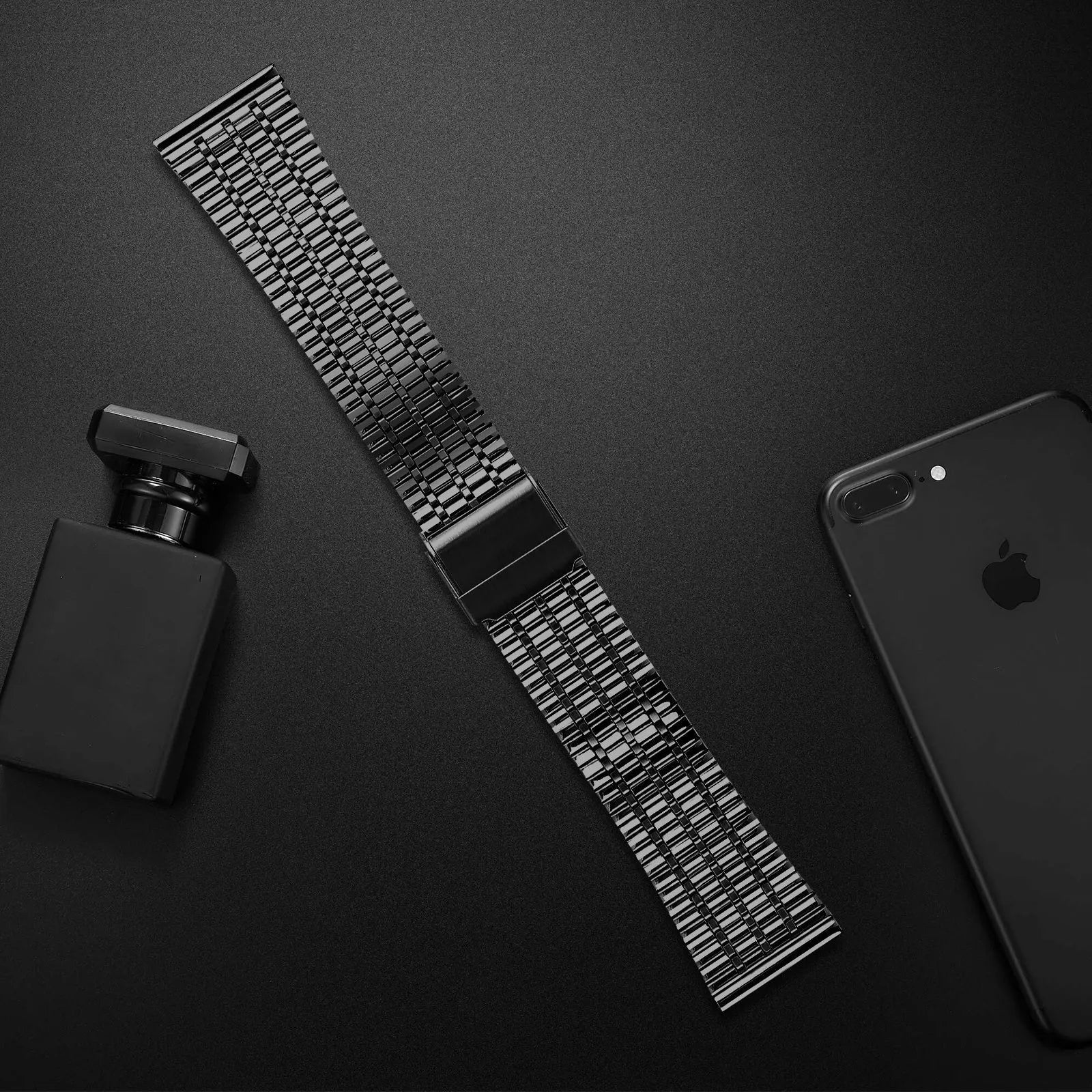 Bracelet acier fine Amazfit GTR Mini (noir)