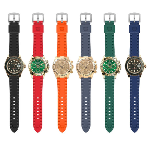 Bracelet silicone ondulé Stahlgear Zeus (vert)