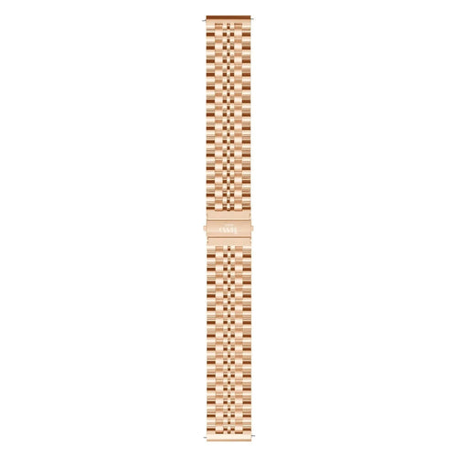 Steel Strap, rose gold, laid flat, joined, direct top view