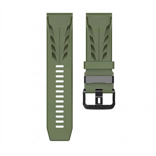 Bracelet silicone race Garmin Forerunner 955 (vert militaire)