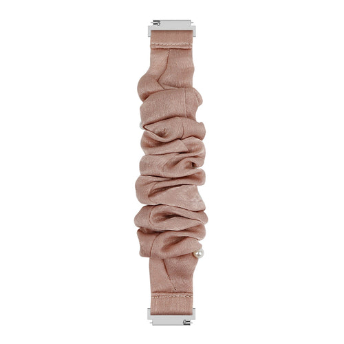 Bracelet chouchou Samsung Galaxy Watch Active (beige avec perles)