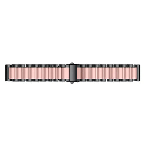 Bracelet acier Garmin Forerunner 70 (noir/rose)