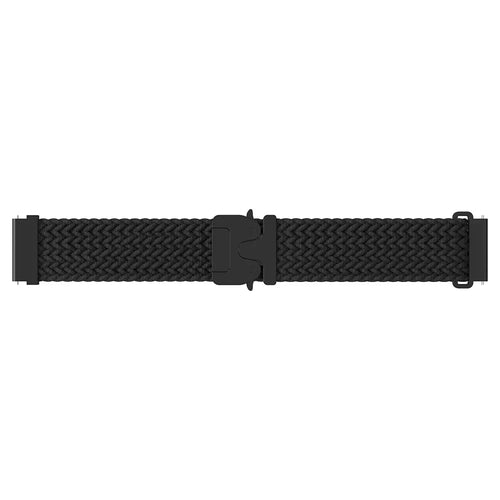 Bracelet tressé boucle en P Garmin Forerunner 170 (noir)