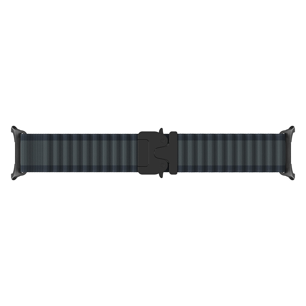Bracelet nylon Outdoor avec boucle en P Samsung Galaxy Watch 8 Classic (noir avec noir)