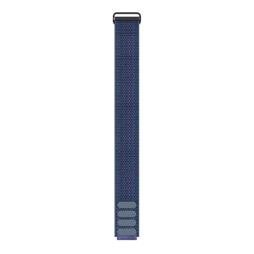 Nylon Strap, blue, laid flat, joined, direct top view