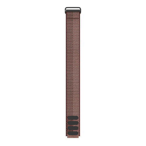 Nylon Strap, brown, laid flat, joined, direct top view