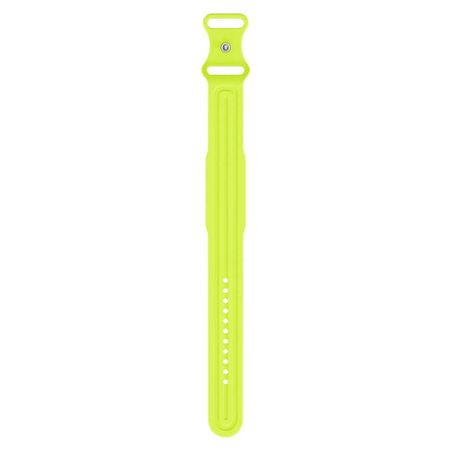 Silicone Strap 'Classic', lime, laid flat, joined, direct top view