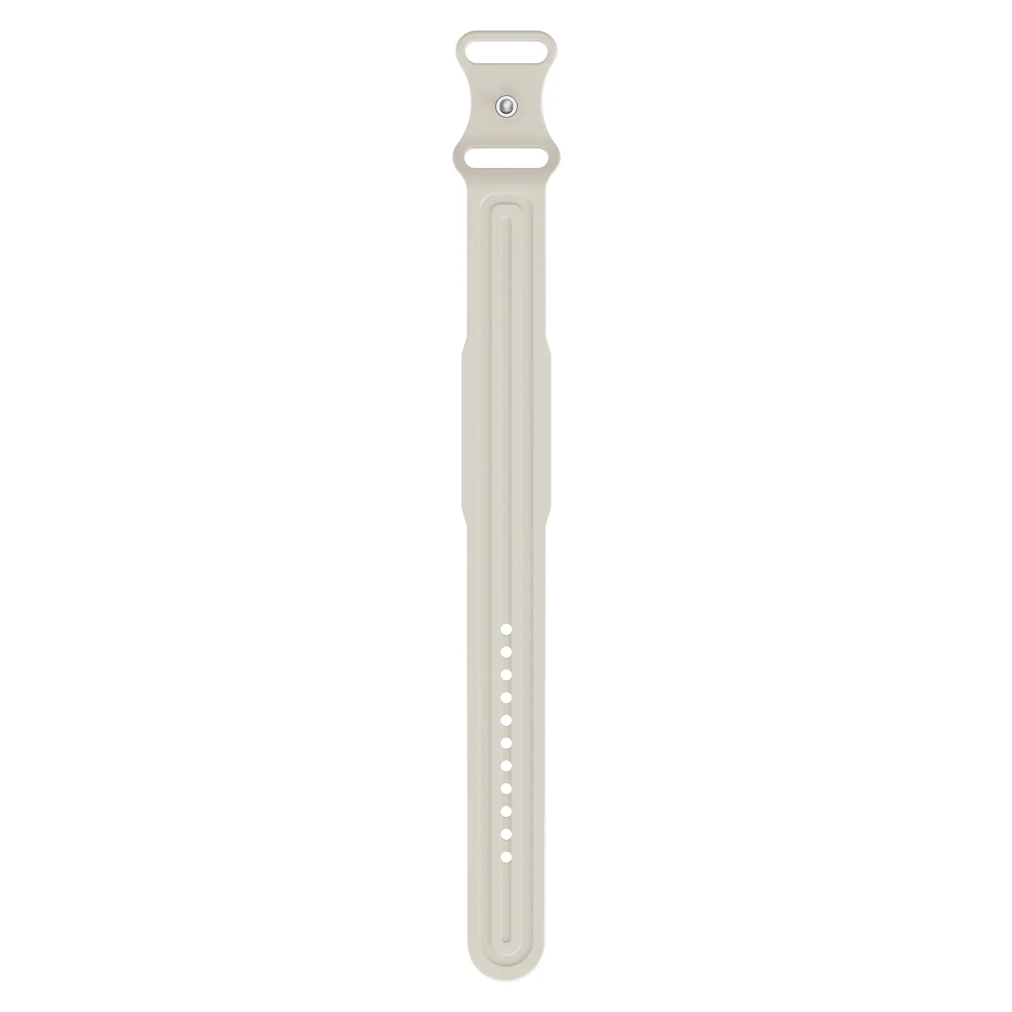 Silicone Strap 'Classic', starlight, laid flat, joined, direct top view