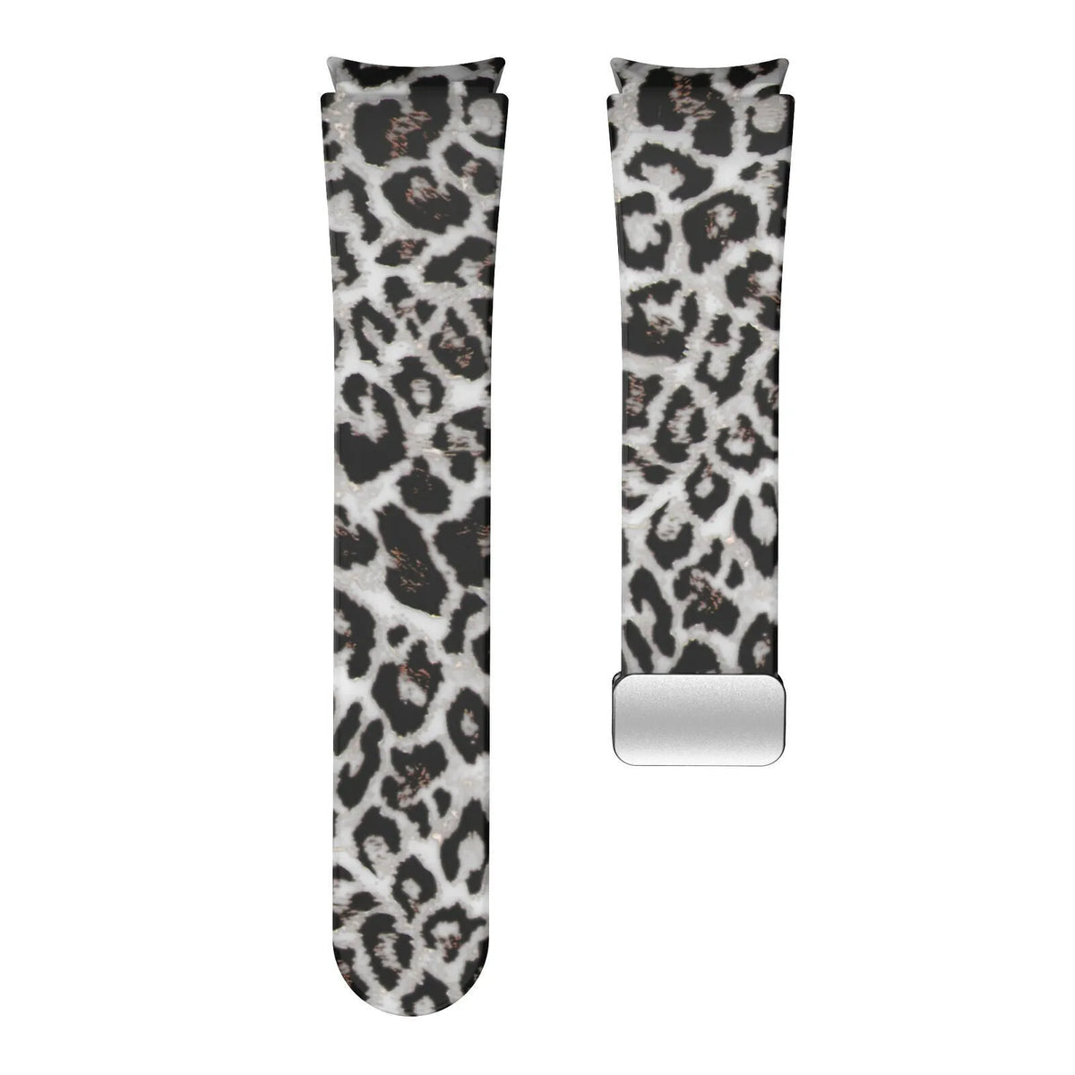 Silicone Magnetic Patterned Strap, laid flat, joined, direct top view