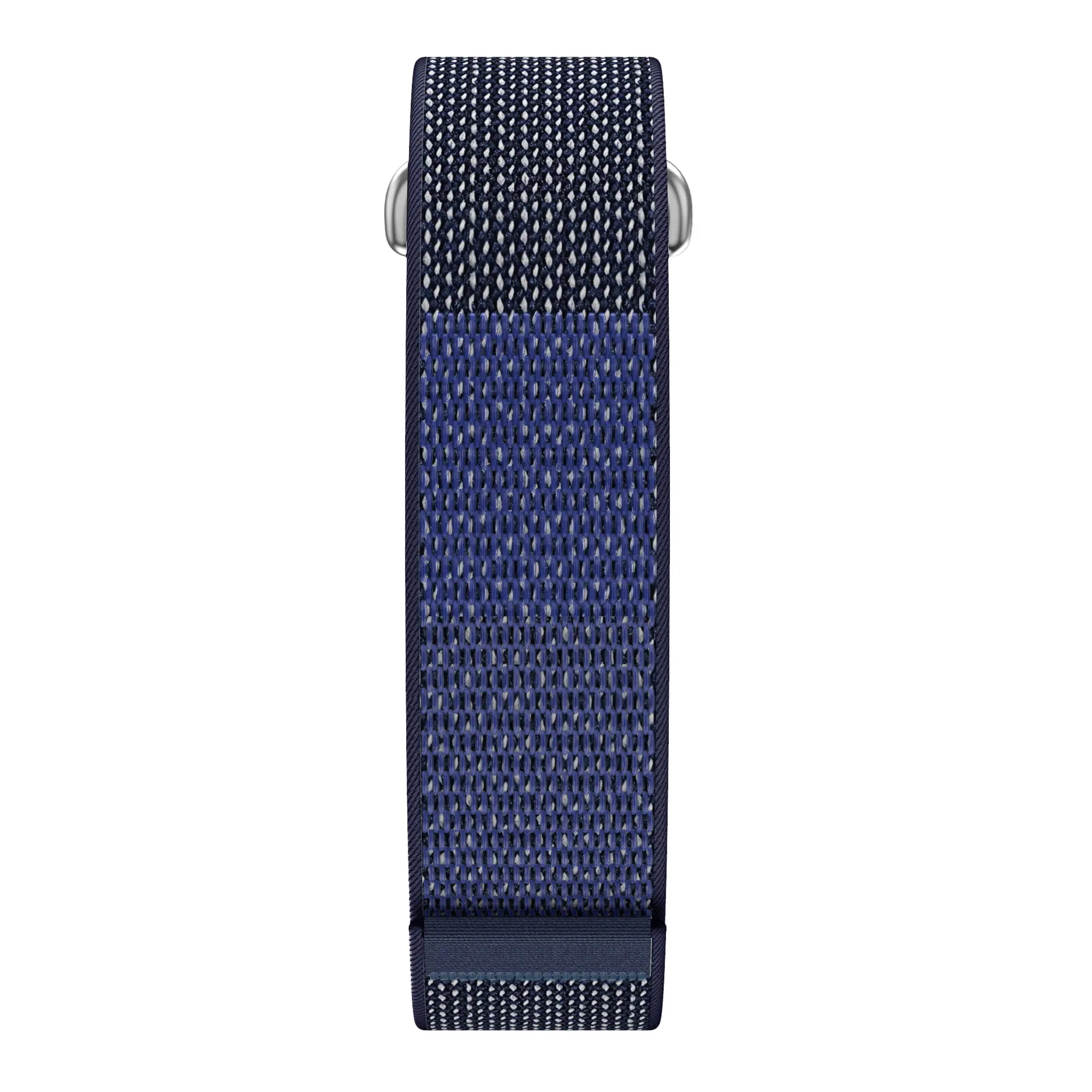 Nylon Strap 'Classic', azure blue, laid flat, joined, direct top view