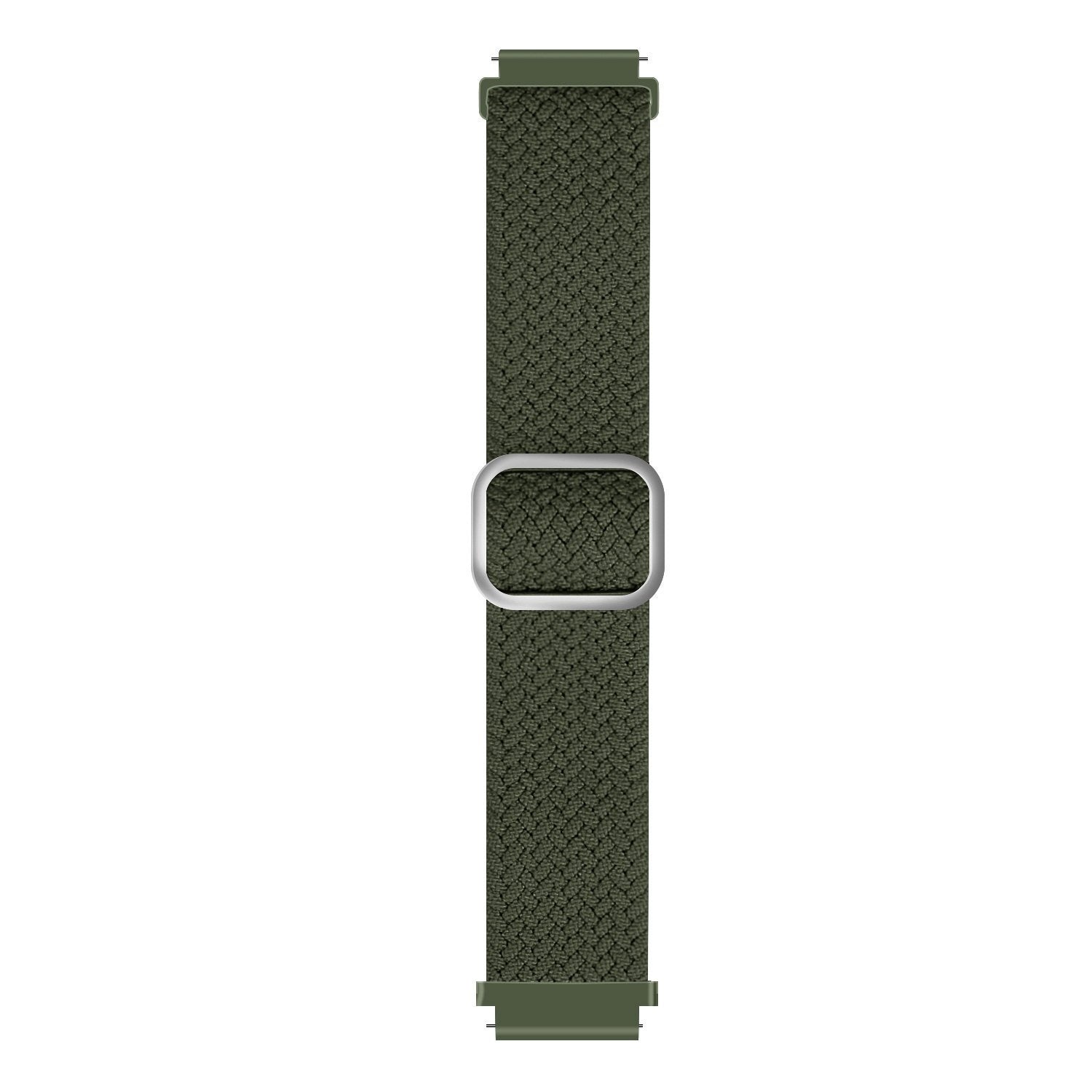 Bracelet montre nylon tissé 20mm - universal (vert)